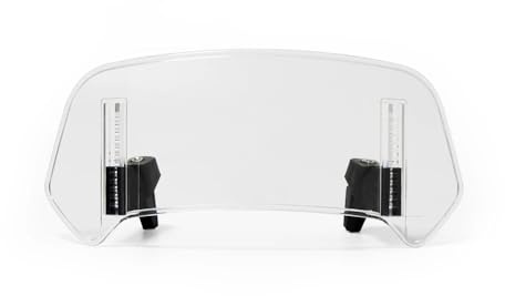 LDJSNC Motorrad Windschild für Suzuki Boulevard C109RT, Clip-on Motorrad Frontscheibe Windschutz Einstellbare Windabweiser, Wind Bildschirm Schild Accessories,A Transparent-360mm×140mm