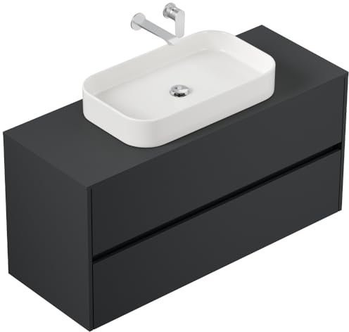 Magnolia Home Badmöbel Taifun 120cm mit modernem Aufsatzwaschbecken