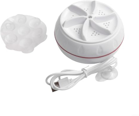 Vootnifig Portable Mini Washing Machine for Travel, Turbo Cleaner for Socks and Underwear, Compact Dishwasher with Suction Cups, Energy Efficient