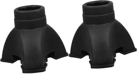 VALICLUD 2 Stücke Dreizackiges Fußpolster für Gehstock Teile Spitze mit Vier Zacken Stöcke Wanderer Erwachsene Gummispitze Zuckerrohr-Eisaufsätze Stativrohrspitze Black