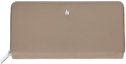 Zippo Purse - Leather - Taupe - Wallet for Women - Wallet with RFID Protection - Ideal for Coins, Cards and Notes, Taupe, 20,2 × 10,4 × 2,5