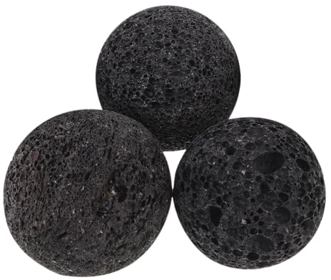 KESYOO 3 Dampf-Saunasteine: Duftdiffusor aus vulkanischem Mineral für Aromatherapie, 5 cm, Ersatz für Sauna-Heizung, geeignet für elektrische Holzöfen.