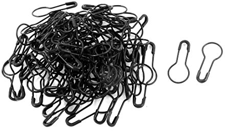 HugeStore Mini Schwarz Metall Sicherheitsnadeln Birnenform Sicherheits Nadeln 1000 STK