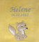 KIDDI-MEDIA Babydecke mit Name und Geburtsdatum Bestickt/kuschelig weich / 1A Qualität (Gelb - Fuchs)