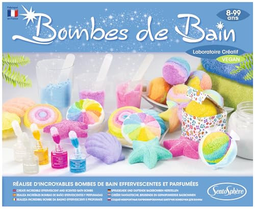 Sentosphère Badebomben DIY Making Kit - Machen Sie Ihr eigenes Spa Science Kit für Kinder von 8-99 Jahren