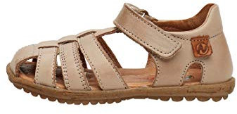 Naturino SEE-Sandalias de piel semicerradas, Gris paloma 33