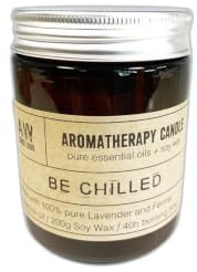 Ancient Wisdom Be Chilled Natural Aromatherapy Soy Wax Candle 200g 40hrs Vegan - Lavender & Fennel Essential oils