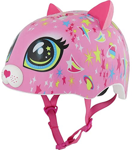 Raskullz Fit System Casque pour Tout-Petits – Astro Cat Rose – Taille Unique 48-52 cm Jeunesse Unisexe, 48-52cm