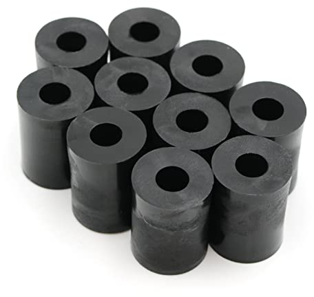 Design61 10x Distanzstücke Distanzhülsen Unterlegscheiben L 20 mm x Ø 15/6 mm M6 Rund HD-Polyethylen