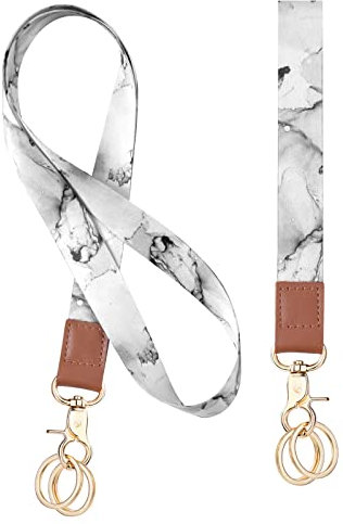 Vicloon Schlüsselbänder mit Schlüsselbund, Umhängeband und Schlüsselband Kurz, Neck Lanyard Strip, für Schlüssel, ID Badge Card Holder, Mobile Handys Telefon, Zweiseitiger Druck in Voller Farbe