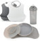 Twistshake Messy Free Mealtime Kit de Vajilla, 5 st - 1x Mantel Individual Placa, 1x Plato, 2x Baberos, 1x Vaso con Pajita, 6+ Meses, Unisexo