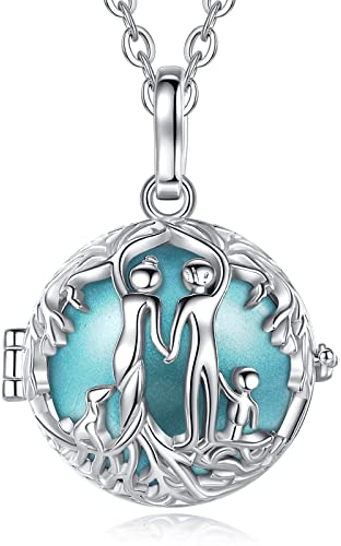 CELESTIA Chiama Angeli Gravidanza Richiamo degli Angeli Collana Albero Della Vita Maternita Regalo per Neo Mamme, 2 Catene