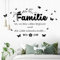WandSticker4U®- Wandtattoo FAMILIE Spruch schwarz XXL (100x62 cm) I Wandtattoo Sprüche Familie Leben Liebe Blumenranke Schmetterlinge I Wandsticker Sprüche Schlafzimmer Wohnzimmer Küche Flur GROß