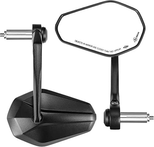 KEMIMOTO CNC Lenkerendenspiegel E-geprüft, 360°Drehbare Motorrad Spiegel 7/8 22mm Motorradspiegel, Seitenspiegel für Lenker, Rückspiegel Motorrad kompatibal für CB125R Duke 690(2 Stücke)