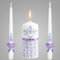 Unity Violet Hochzeitskerzen-Set – Zeremonie-Kerzen, 7,6 Stück, 15,2 cm Stumpen und 2 25,4 cm Kegel