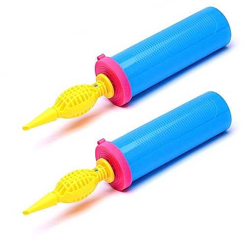 2 pompe per palloncino, manuale, per feste, compleanni, decorazioni, palloncini, portatili, 2 pezzi