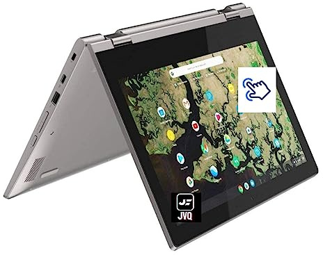 Lenovo Chromebook C340 2-in-1 Convertible Laptop, 11.6 HD Touchscreen, Intel Celeron N4000, 4GB DDR4 RAM, 32GB eMMC+ 128GB Card, WiFi, Bluetooth, Webcam, USB Type-C, Chrome OS, Platinum Gray JVQ MP