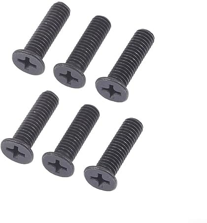 6 viti, 22 mm, filettatura sinistra, filettatura sinistra, bullone in metallo nero per trapano mandrino adattatore per mandrino per trapano