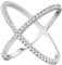 LEGENTLISUR Ringe Frauen,Ringe Silber 925,Personalisierter Damenring,3A Zirkon-Kreuz-Unendlichkeitszeichen-Ring Versprechensring Verlobungsring