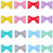 WEWAYSMILE 16 Pcs Bowknot Silicone Beads for Keychain, DIY Bracelets, Lanyard Making (Bow Tie)