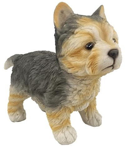 BY SIGRIS Origen Home Decor Hundefigur, Tiere, Grau, 13 x 15 x 7 cm