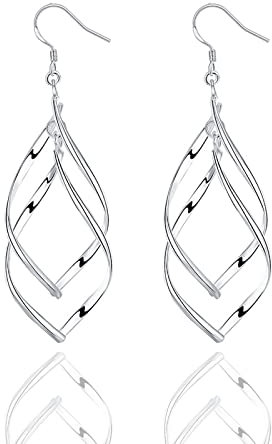 GLLBTPT 925 Sterling Silber Damen Ohrringe,Hängend Lang Ohrringe,Lang Quast Ohrringe für Frauen und Mädchen