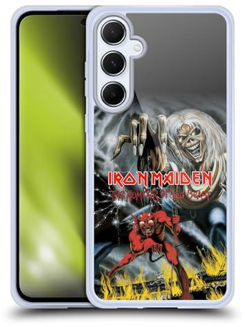 Head Case Designs Offizielle Iron Maiden Die Zahl von dem Biest Grafiken Soft Gel Handyhülle Hülle kompatibel mit Samsung Galaxy A55 5G