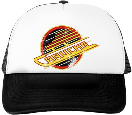 TAMBOOTEE Canucks Weiße Unisex-Baseballkappe, Verstellbare Mütze