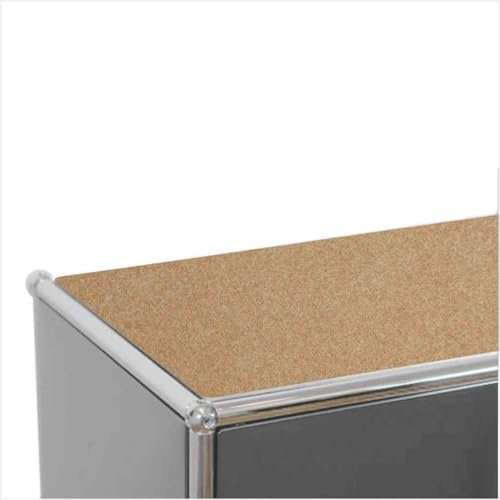 Eco Filzauflage geeignet für USM Haller Möbel inkl. Antirutschmatte (Camel, 73,5 x 33,5cm)