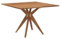 vidaXL Gartentisch, Balkontisch mit Kreuzgestell, Beistelltisch für Garten Terrasse Balkon, Couchtisch Terrassentisch, Quadratisch Massivholz Akazie