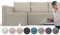 comfortly Friheten Ecksofa Links Ersatzbezug, Ecksofa strapazierfähiger Bezug, Haustier- und fleckenbeständiger, langlebiger Nanotechnologie-Stoff, leicht zu reinigen und auszutauschen (Beige Farbe)