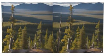 SSGVLPTO Elch Mountain Pine Tree Print Banner, Party-Themen-Dekoration, personalisierte Banner, festliche Banner, hängende Flagge