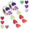 Bunt Aufkleber Herz 1 Zoll 1000 Stück Selbstklebende Kleine Sticker Herzen Glitzer sticker Herz schule Belohnungs Aufkleber Für Kinder Herzaufkleber Für DIY Scrapbooking Dekoration