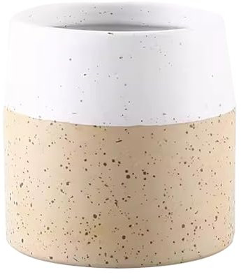 LLMTYO Pot à Crayons en céramique, Porte-Pinceau, Ornement créatif, Seau de Rangement de Bureau Simple, Rangement de Papeterie de Bureau