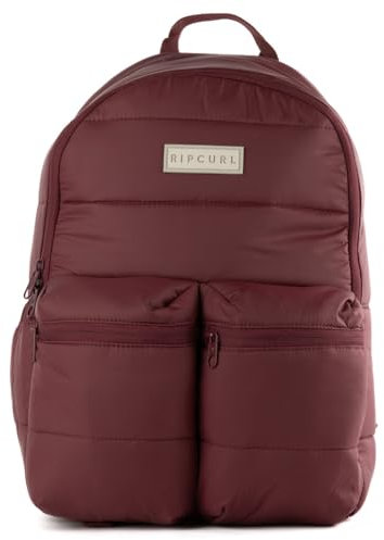 Rip Curl Damen Weekend Quilted Travel Backpack Multiple for Storage and Water Bottle Pocket Gesteppter Wochenend-Reiserucksack mehrere Aufbewahrung und Tasche für Wasserflaschen, Burgunder, Medium