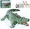 3T6B Ferngesteuertes Krokodil Spielzeug, 2.4GHz Simulation Krokodil RC Boot mit LEDLicht & Dual Propeller Spielzeug, Electric U Boot für Jungen und Mädchen
