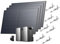 EF ECOFLOW Kit solaire STREAM Ultra et AC Pro Batterie de 3,84 kWh panneaux solaires rigides 520W*4 et 4 support toit plat, double port CA 2300 W, 6000 cycles charge, TOU, contrôle intelligent AI