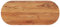 WKIEQACO Tischplatte 100x40x2,5cm Oval Massivholz Akazie Tischzubehör Tischplatten