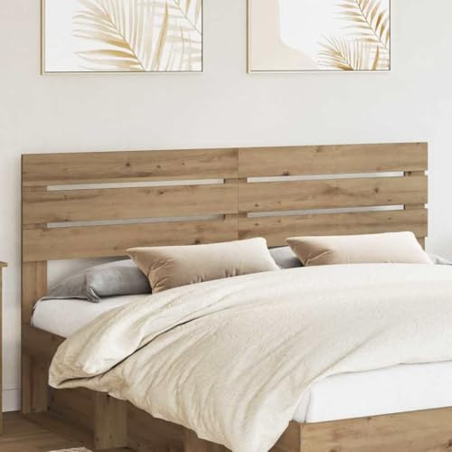 Qnhdfrt Kopfteil Bett 200 cm Artisan-Eiche Holzwerkstoff Modernes Design Robust und Langlebig für Schlafzimmer