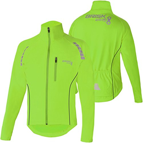 Brisk Bike Veste de cyclisme Veste de course à pied respirante ultra légère (Green, M)