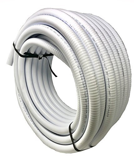 Sealproof Flexibler PVC-Rohr, 5,1 cm Durchmesser, Pool- und Spa-Schlauch, hergestellt in den USA, Zeitplan 40, 5,1 cm, 15,2 m, Weiß