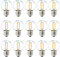 1W Vintage LED Birnen ,Warmweiß 2700K G40 Mini Globus LED Antike Edison E27 Lampen für Café, Outdoor- oder Indoor-Dekor,100 Lumen Ersetzt 10 Watt Glühlampen Equivalent,nicht dimmbar, 15er Pack