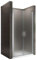 i-flair Duschtür LARA 71x180 cm Verstellbereich von 71-74 cm, Höhe: 180 cm, Duschabtrennung aus 6 mm satiniertem ESG Sicherheitsglas mit Nanobeschichtung und Edelstahlgriffen - NF