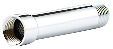 Purelux Brausearm Verlängerung Duschkopf Verlängerung 4 Zoll Chrom Finish aus Edelstahl