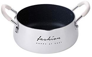 Carote Casserole Dish Induction Soup Pot, Nonstick Coating of Maifan Stone, Prime Quality Cookware Milk Pan (White)