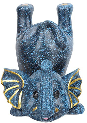 Lustiger Brillenhalter Harz Elefant Schnurrbart Nase Brillenständer Schreibtisch Brillenablage Sonnenbrillen Aufbewahrung Display Ständer für Wohnzimmer Tischdeko Büro Partybrille Lesebrille