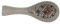 POGGIA MESTOLO IN CERAMICA, PORTA CUCCHIAIO, ACCESSORIO DA CUCINA, UTENSILE DA CUCINA MULTIUSO, CON STAMPA MAIOLICHE Terra/Sole CM 26 (Bianco/maioliche)
