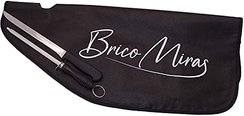 Cubre jamon negro profesional, cuchillo jamonero y chaira. Pack perfecto para tu jamonero. El cubre jamones es de calidad, ideal protector jamon