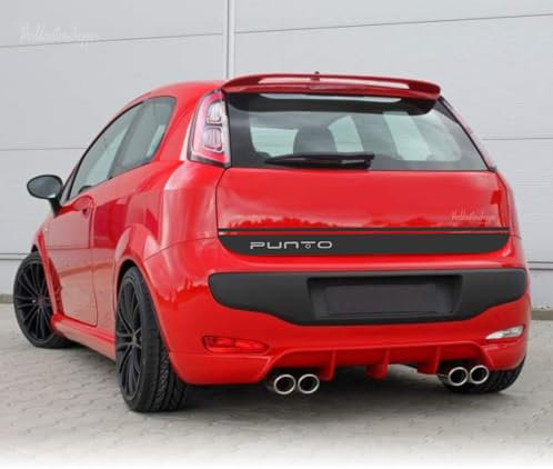 Adesivi Stickers compatibile per Fiat Grande Punto Fascia cofano posteriore auto tuning Sport (ORO SATINATO)