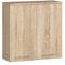 AKORD Meuble Haut WC Suspendu | Fin L60 | 2 Portes | Etagere Murale | Commode Salle de Bain | Armoire | Rangement | Toilette Mural | Placard Cuisine | L60 x H60 x P22,5 cm | 18 kg | Chêne de Sonoma